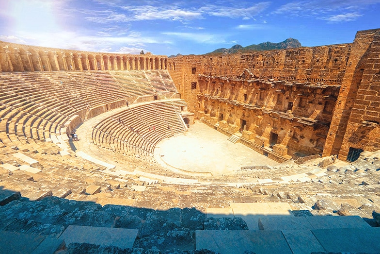 Aspendos antik tiyatrosu, Antalya.