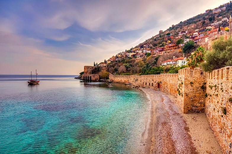 Kaleiçi sahili, Antalya.